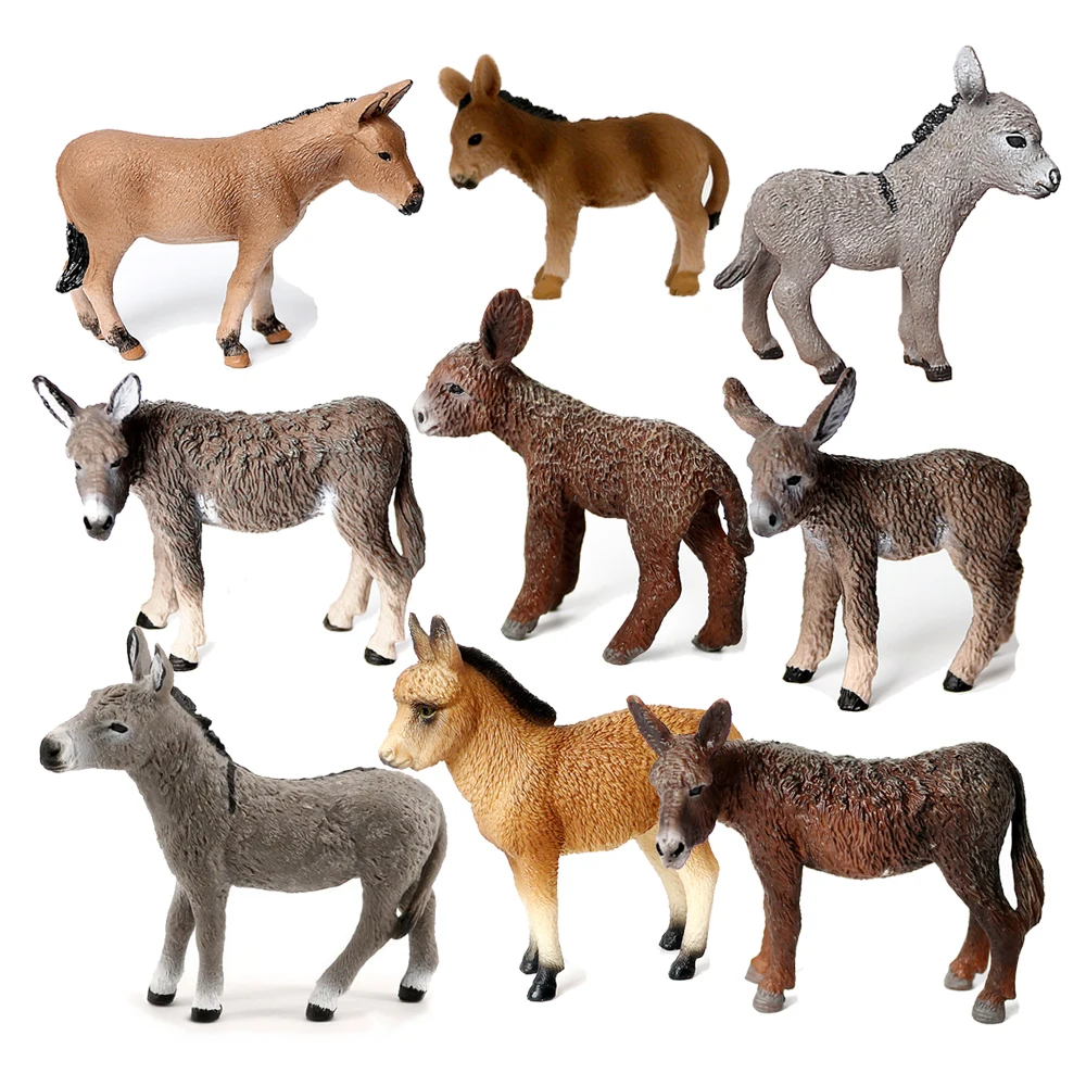 Kids Toys Reviews - Model osła zabawki zwierzęta figurki figurki