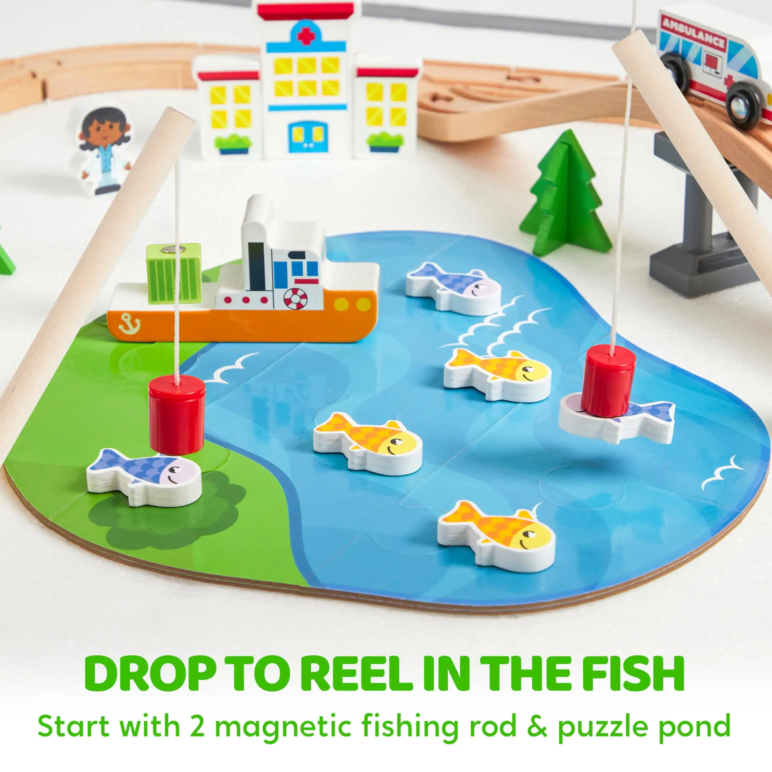Joyfy 110/60 elementów Drewnia – Kids Toys Xmas recenzja i cena